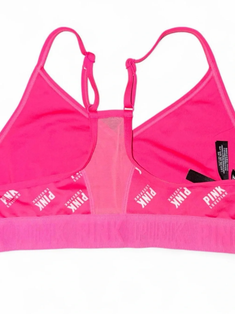 Victoria's Secret PINK Capri Pink Logo Lightly Lined Low Impact Sports Bra